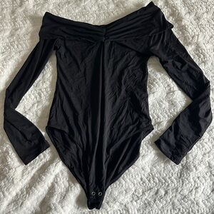 Black Off-Shoulder bodysuit